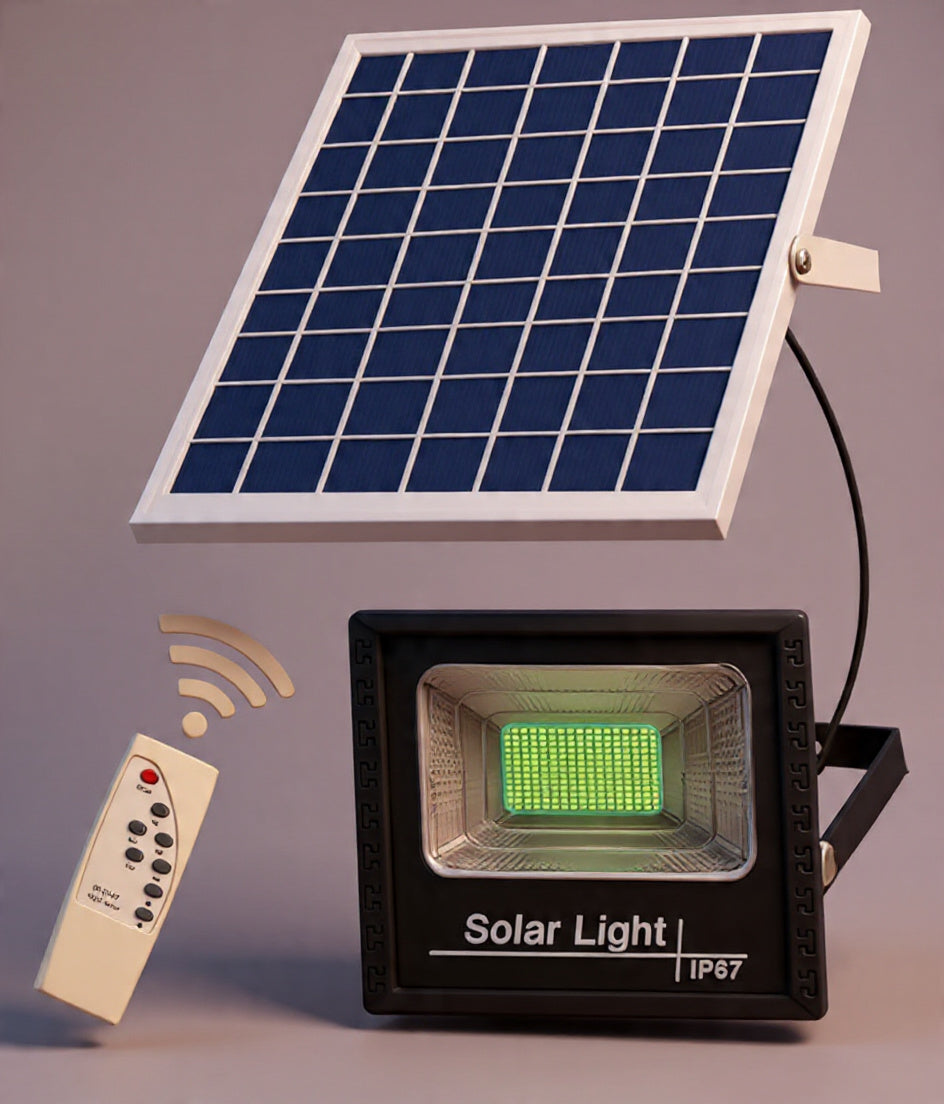 Solar LED Flood Light 800W – IP67 Waterproof, Super Bright