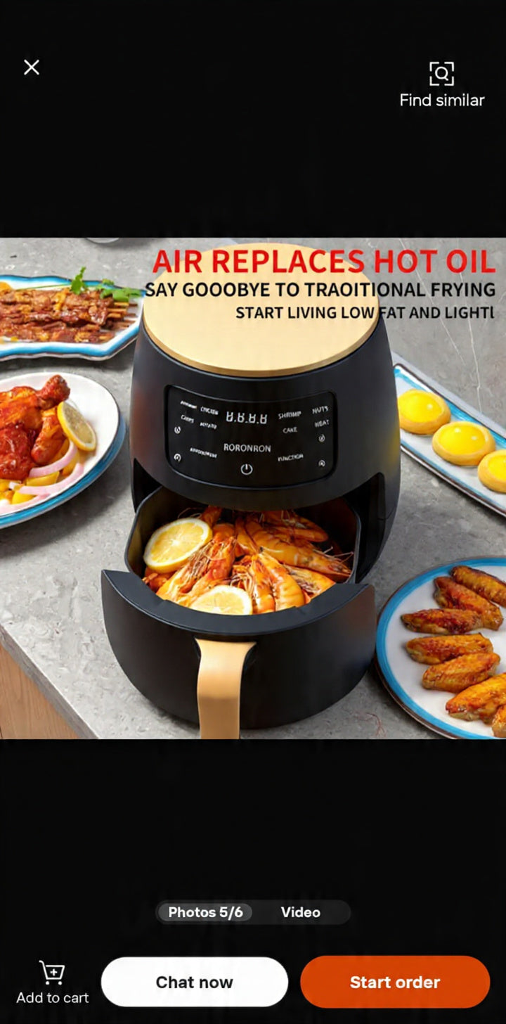 6L Digital Air Fryer – 2400W, Multi-Functional, High Capacity
