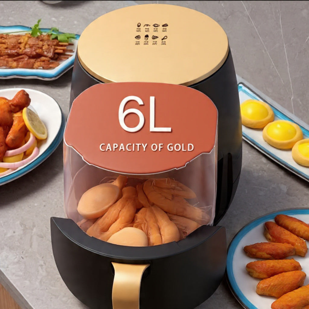 6L Digital Air Fryer – 2400W, Multi-Functional, High Capacity