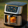 12L Digital Air Fryer – Stainless Steel, Transparent Window