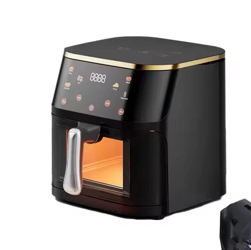 12L Digital Air Fryer – Stainless Steel, Transparent Window
