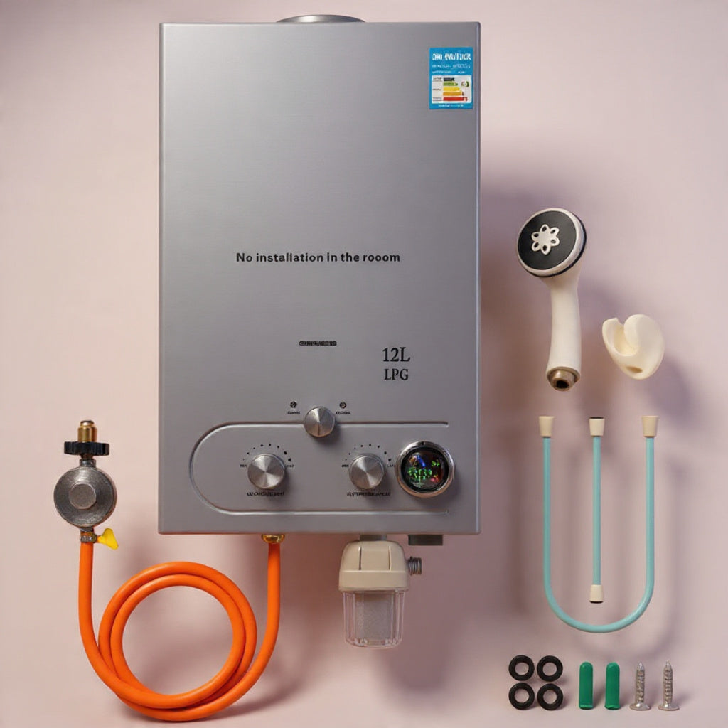 12L LPG/LNG Tankless Stainless Steel Gas Geyser