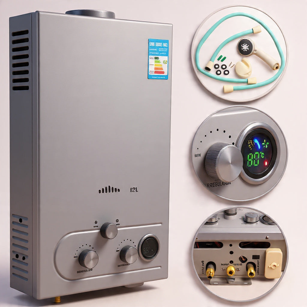 12L LPG/LNG Tankless Stainless Steel Gas Geyser