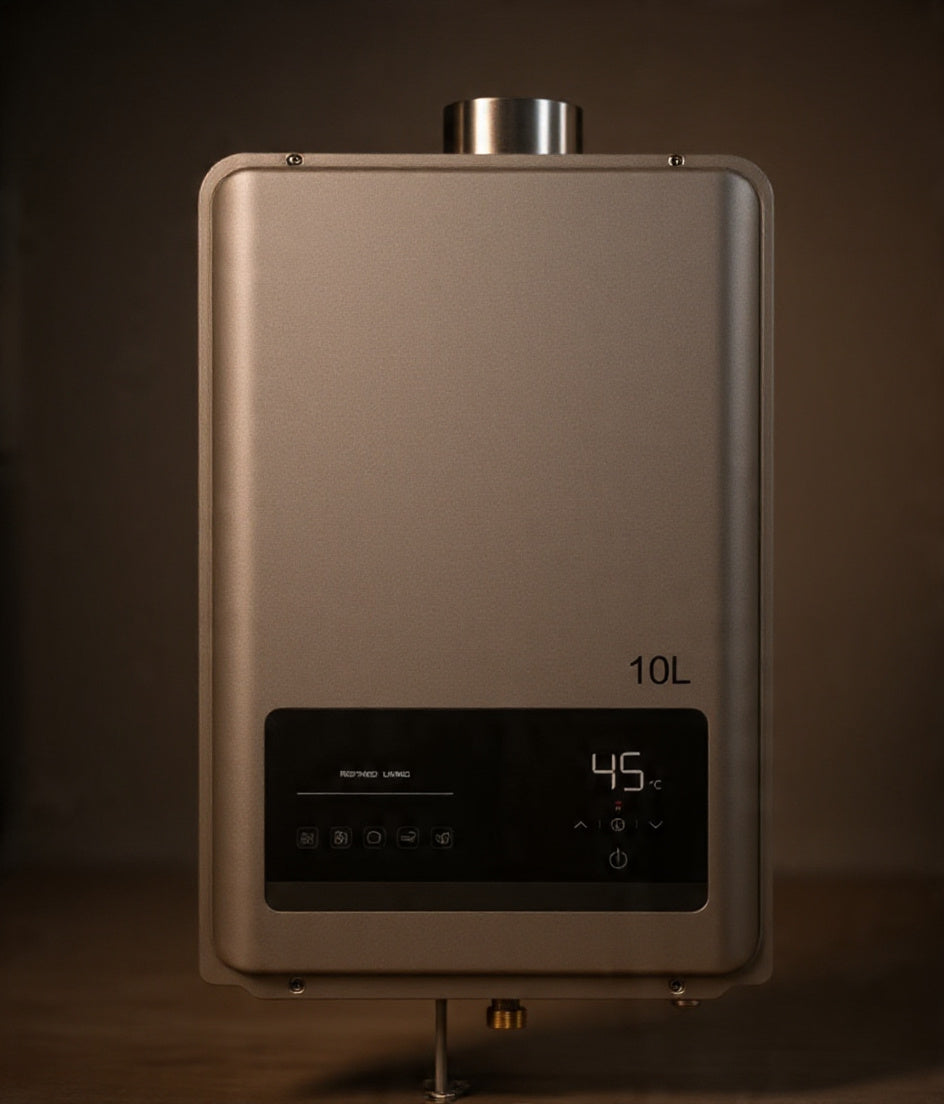 10L LPG Gas Geyser – LCD Display, Fan-Forced
