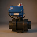 2-Way Motorized UPVC Ball Valve – LED Indicator, AC24V/DC24V/AC220V