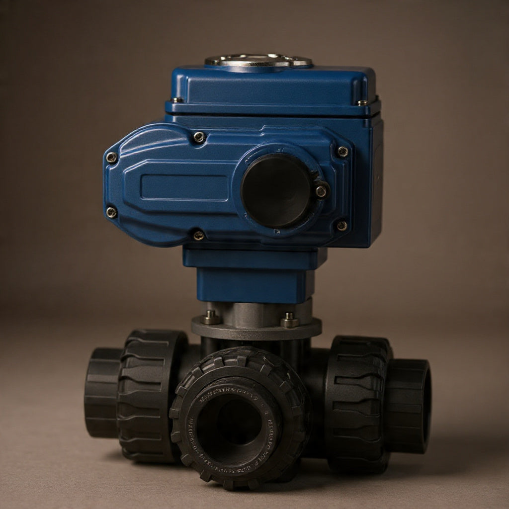 3-Way Motorized Ball Valve – DC12V / DC24V / AC220V