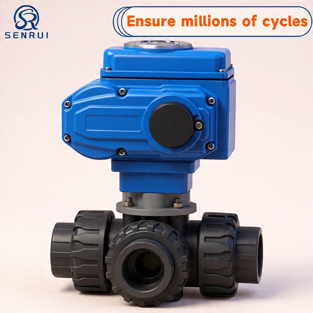 3-Way Motorized Ball Valve – DC12V / DC24V / AC220V