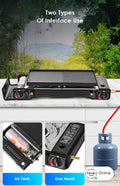 Portable Double Burner Camping Gas Stove – Outdoor & Picnic