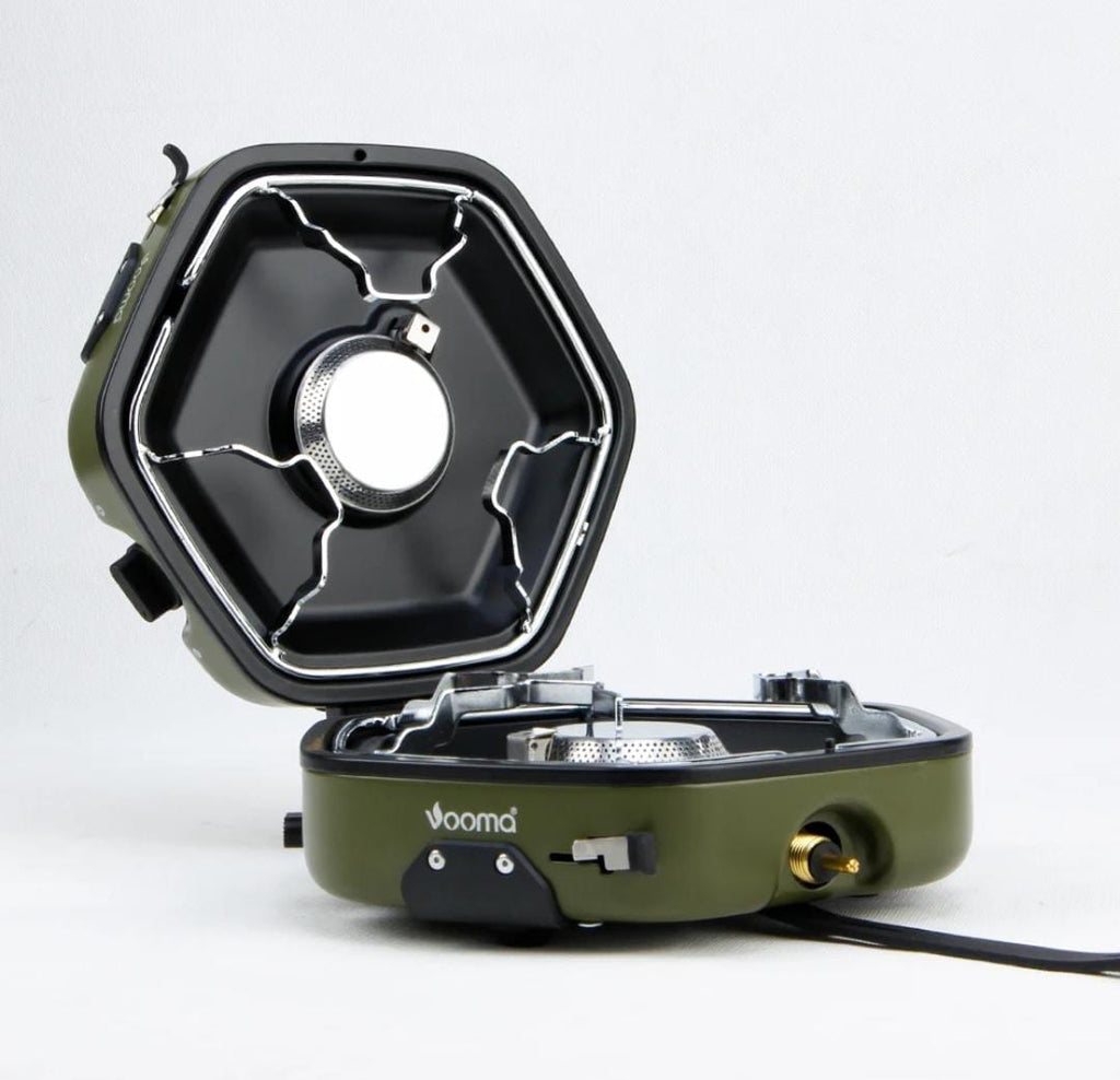 Foldable 20000W Propane Camping Burner – Cookware Set Included