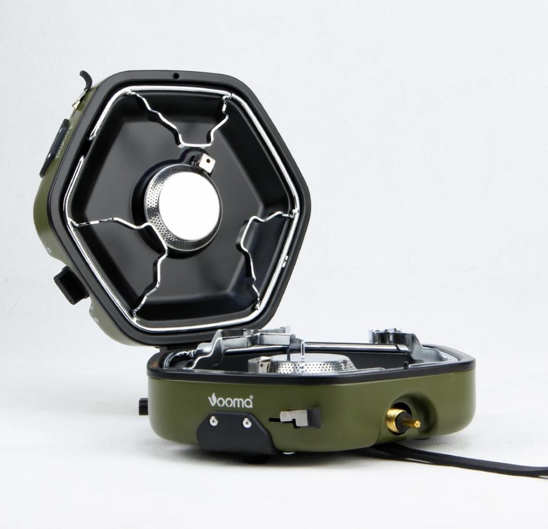 Foldable 20000W Propane Camping Burner – Cookware Set Included