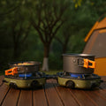 Foldable 20000W Propane Camping Burner – Cookware Set Included