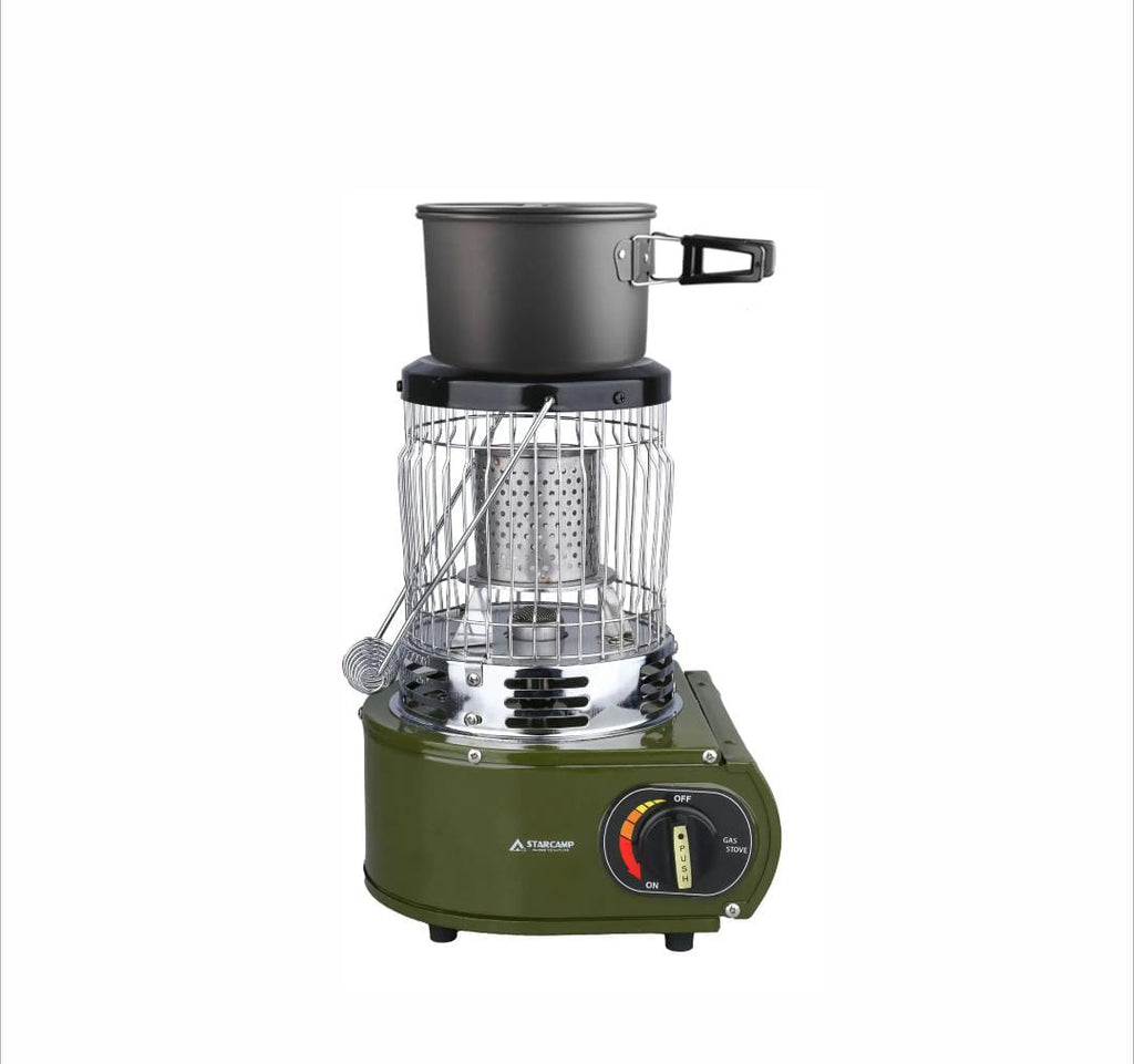 STARCAMP 2-in-1 Butane Camping Heater & Stove