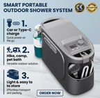 Portable 12V DC/Propane Tankless Camping Shower Heater – RV & Off-Grid