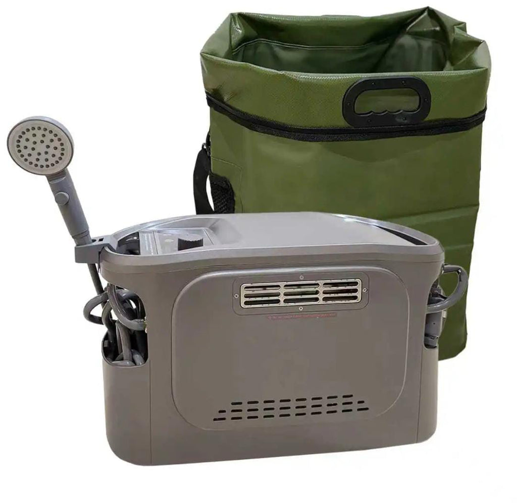 Portable 12V DC/Propane Tankless Camping Shower Heater – RV & Off-Grid