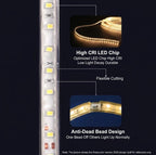 LED Solar Light Strip – Dual Colour Temp, Waterproof, Smart Control
