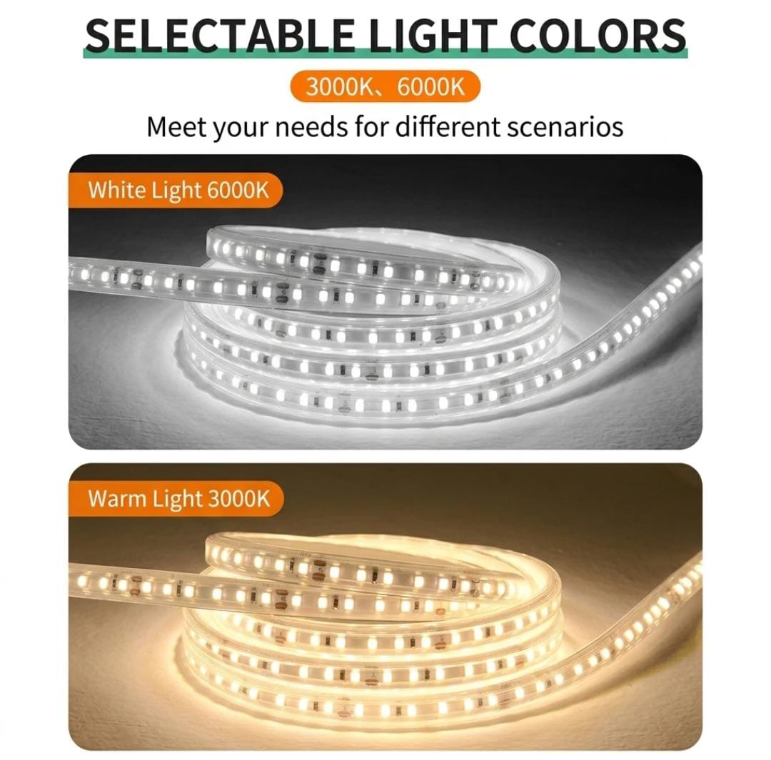 LED Solar Light Strip – Dual Colour Temp, Waterproof, Smart Control