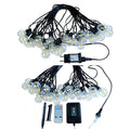 LED Solar G40 String Lights – Retro Filament, IP44, USB Rechargeable