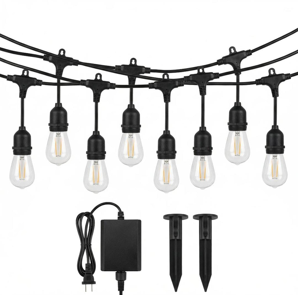 Solar S14 LED Bulb String Light – Waterproof, Remote Control, Outdoor Decor