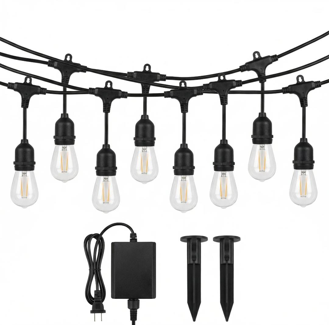 Solar S14 LED Bulb String Light – Waterproof, Remote Control, Outdoor Decor