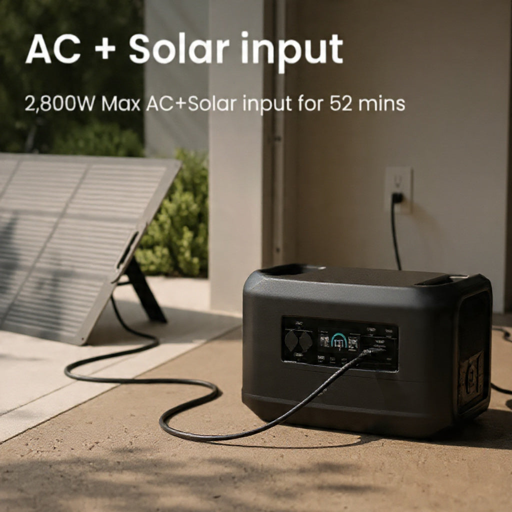 SOUOP 6000W Portable Power Station – LiFePO4, 4608Wh, Solar Generator