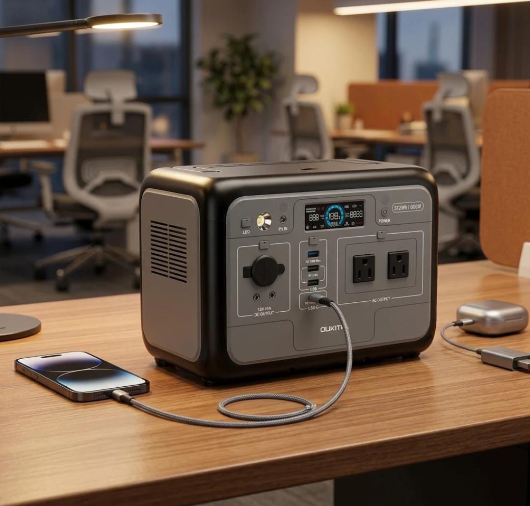 P800 Portable Power Station 800W – LiFePO4, High-Power Output