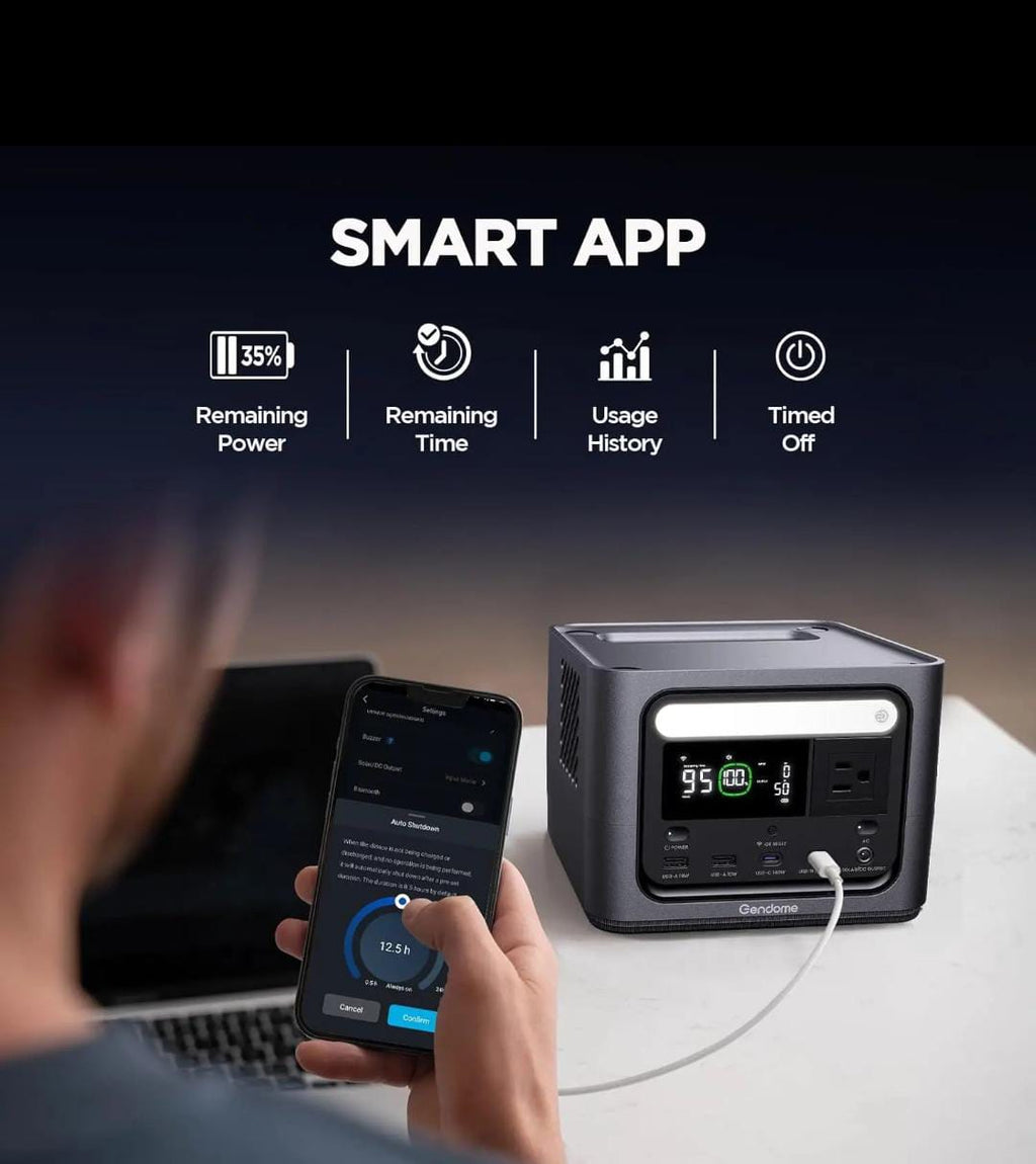 Portable Power Station 300W – LiFePO4, 288Wh, Fast Charging