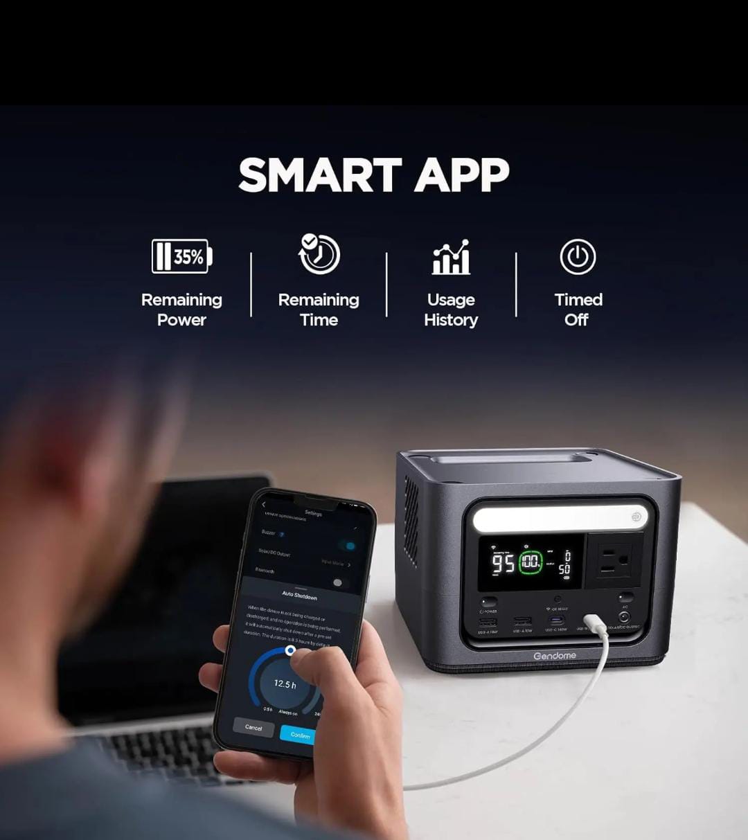 Portable Power Station 300W – LiFePO4, 288Wh, Fast Charging