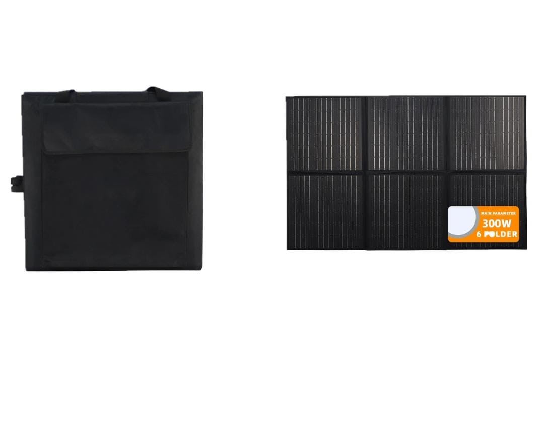 300W Foldable Solar Power Station – 6-Panel, Waterproof, High Efficiency
