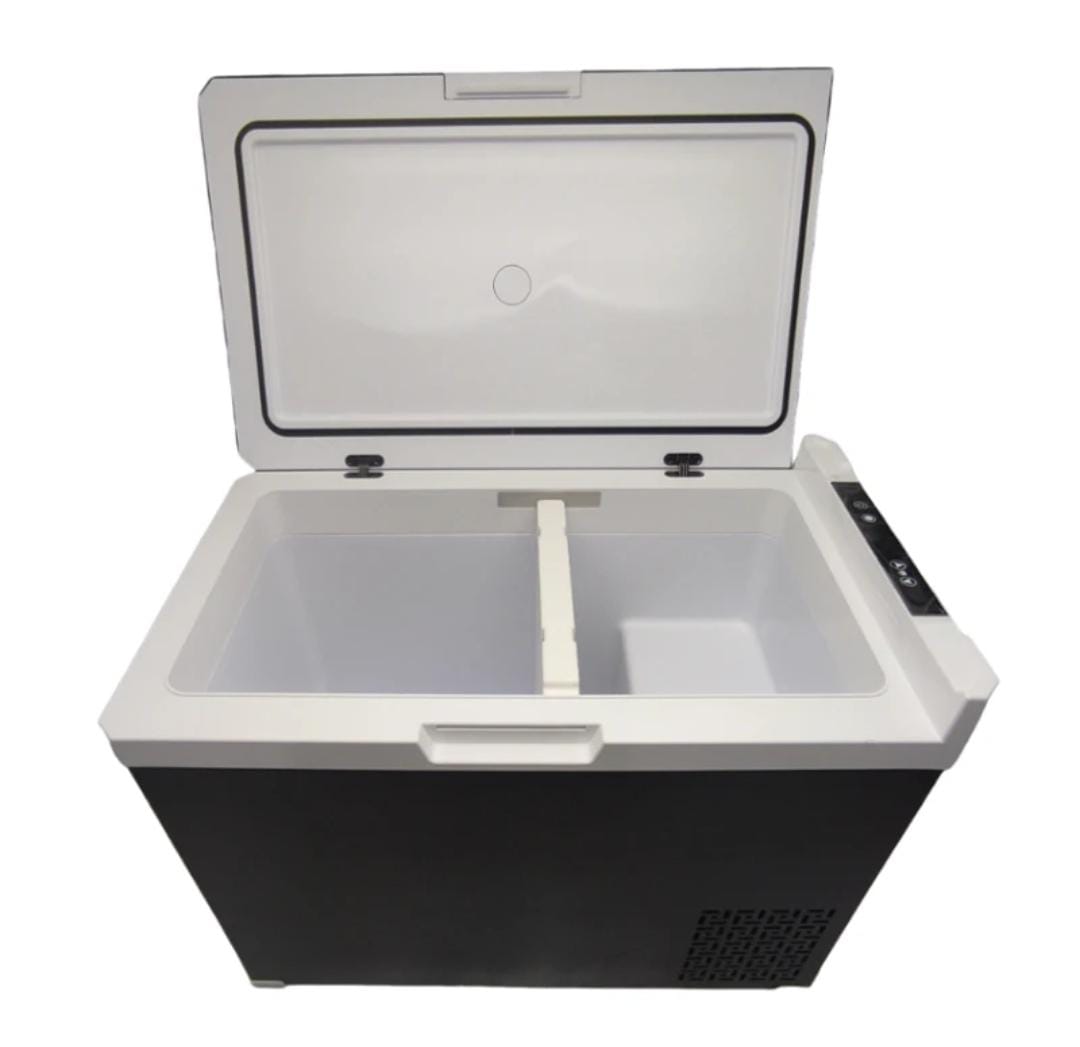 40L Portable Car Fridge – 12V/24V/220V, Cooler Box & Freezer