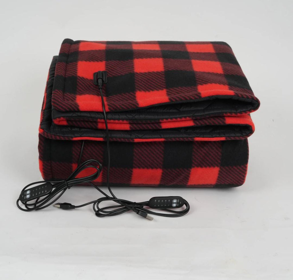 Infrared Electric Camping Blanket – Wearable, Washable, Temperature Control