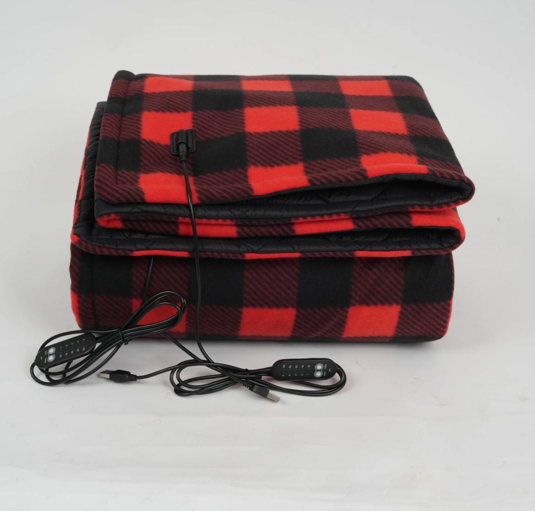 Infrared Electric Camping Blanket – Wearable, Washable, Temperature Control