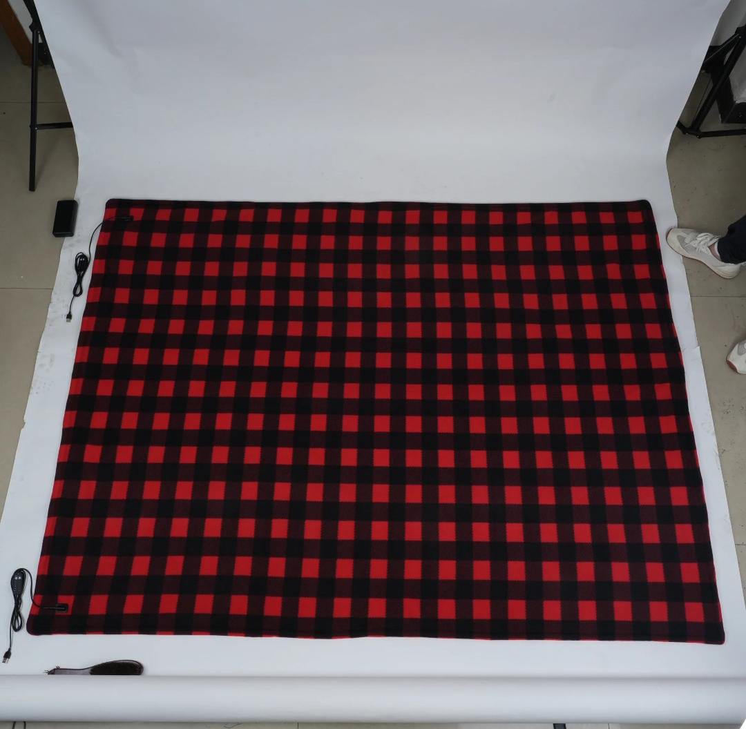 Infrared Electric Camping Blanket – Wearable, Washable, Temperature Control