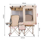 Folding Double Canopy Camp Chair