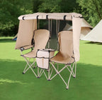 Folding Double Canopy Camp Chair
