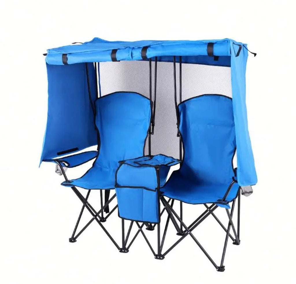 Folding Double Canopy Camp Chair