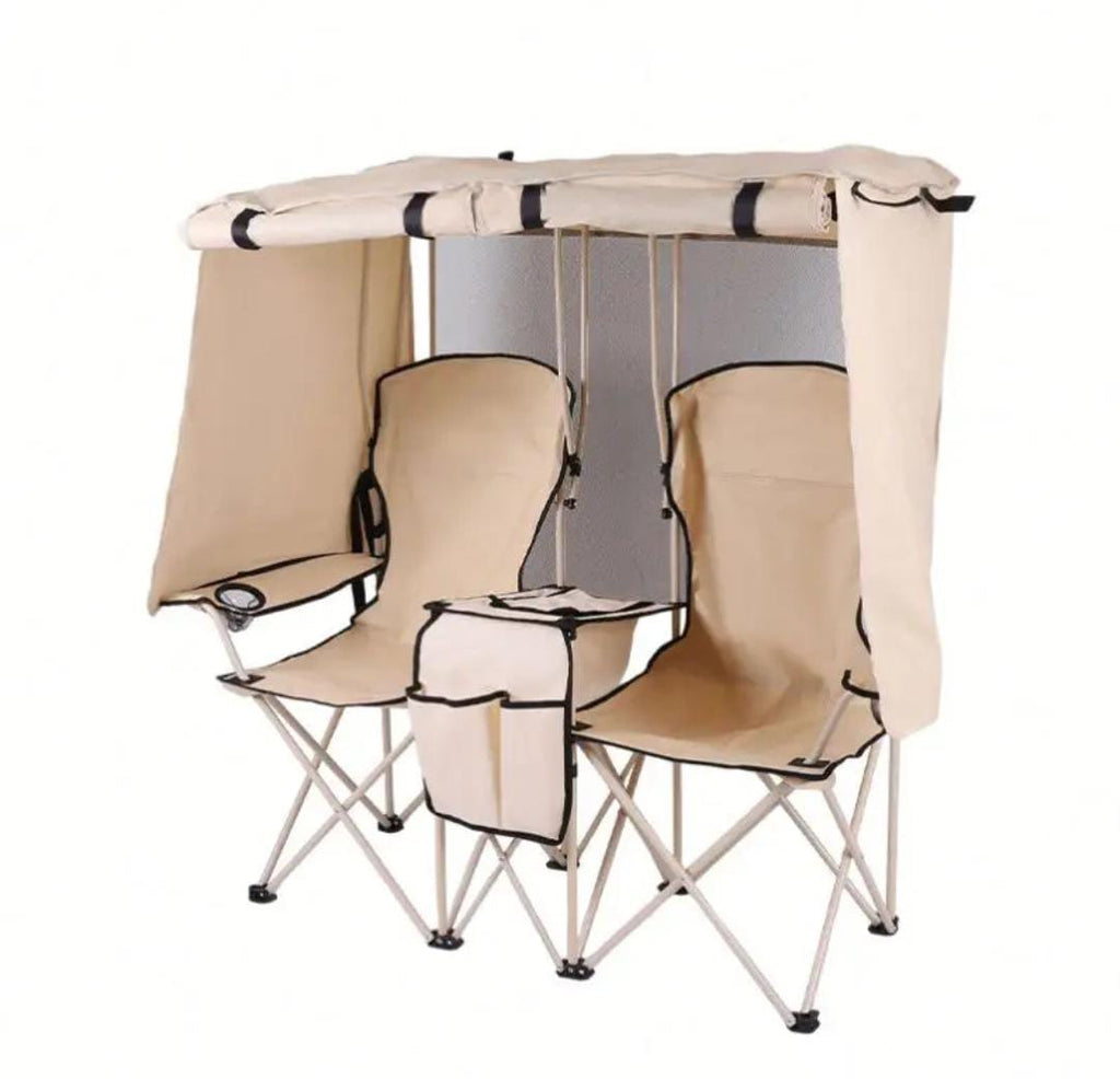 Folding Double Canopy Camp Chair