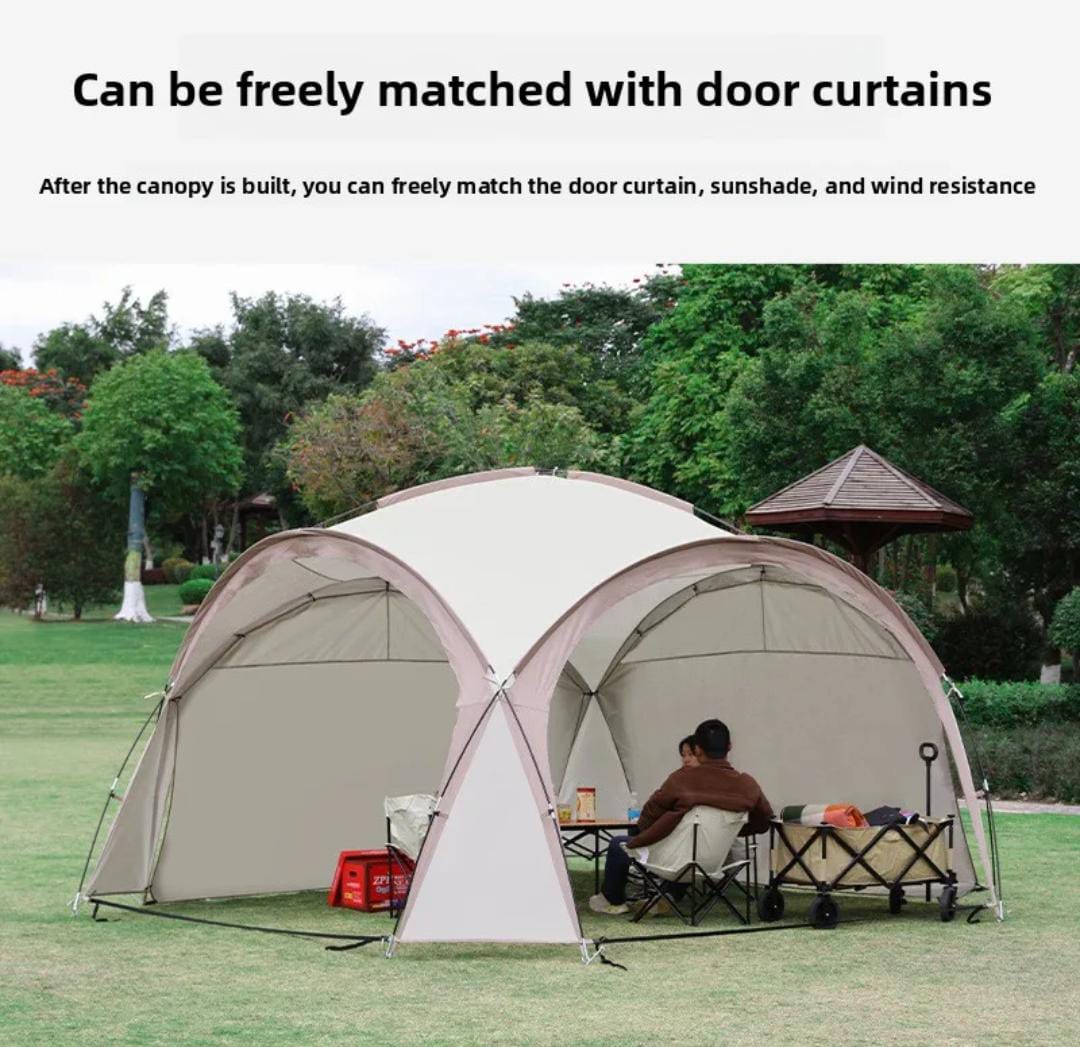 Top selling silver coating sun protection foldable dome canopy tent for outdoor team building
