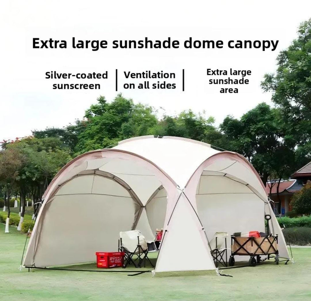 Top selling silver coating sun protection foldable dome canopy tent for outdoor team building