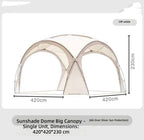 Sun Protection Foldable Dome Canopy Tent