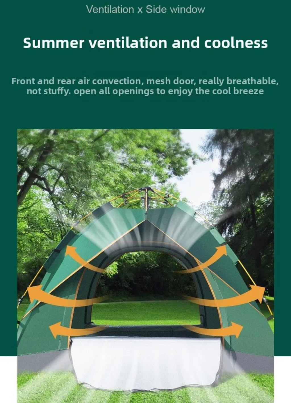 Fully automatic camping tent quick-setup beach tent water proof sun shelter and other outdoor activities