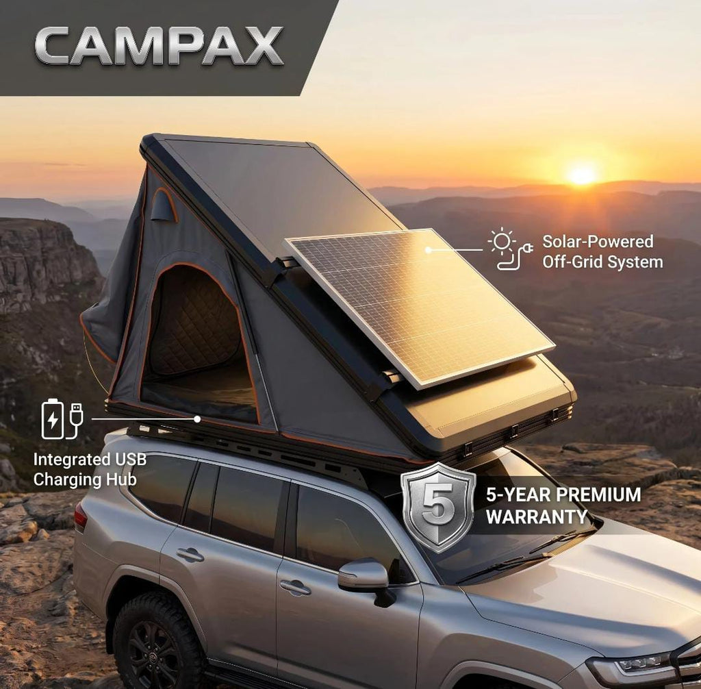 [CAMPAX] Solar double layer roof tent aviation aluminum 1-2 person UV50 one bedroom | Dachzelt