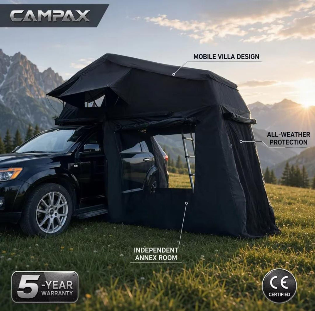 CAMPAX Double Layer Hydraulic Rooftop Tent – 3-5 Person