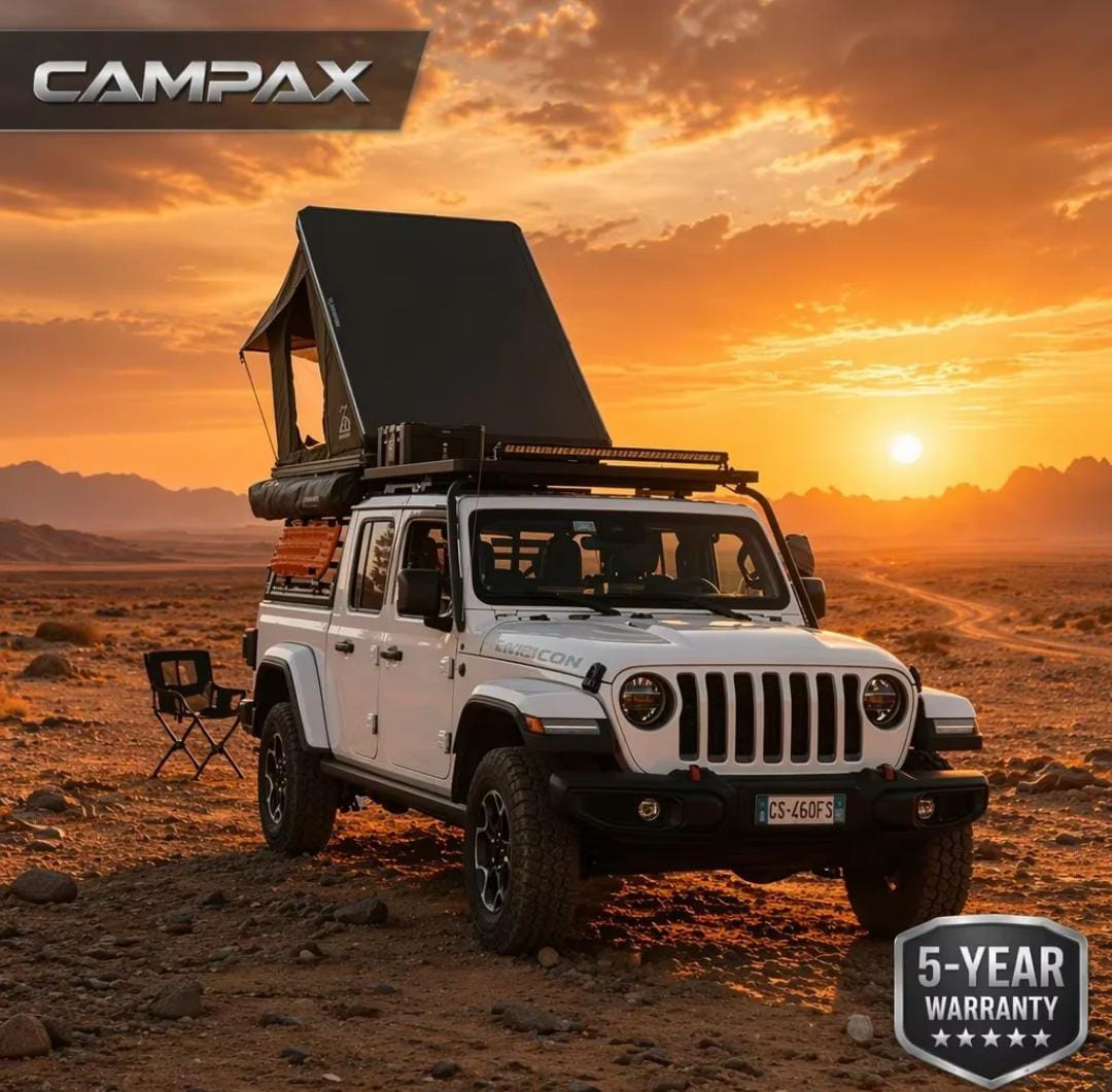 [CAMPAX] Hard shell rooftop tent triangle 2-3P honeycomb auto open UV50 lightweight | Hartschalen dachzelt