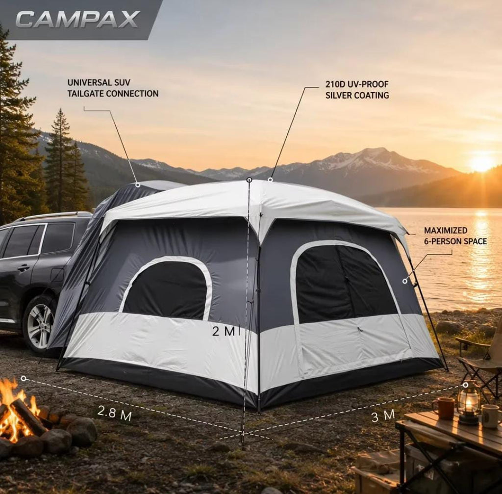CAMPAX SUV Tailgate Tent – 4-6 Person, Waterproof