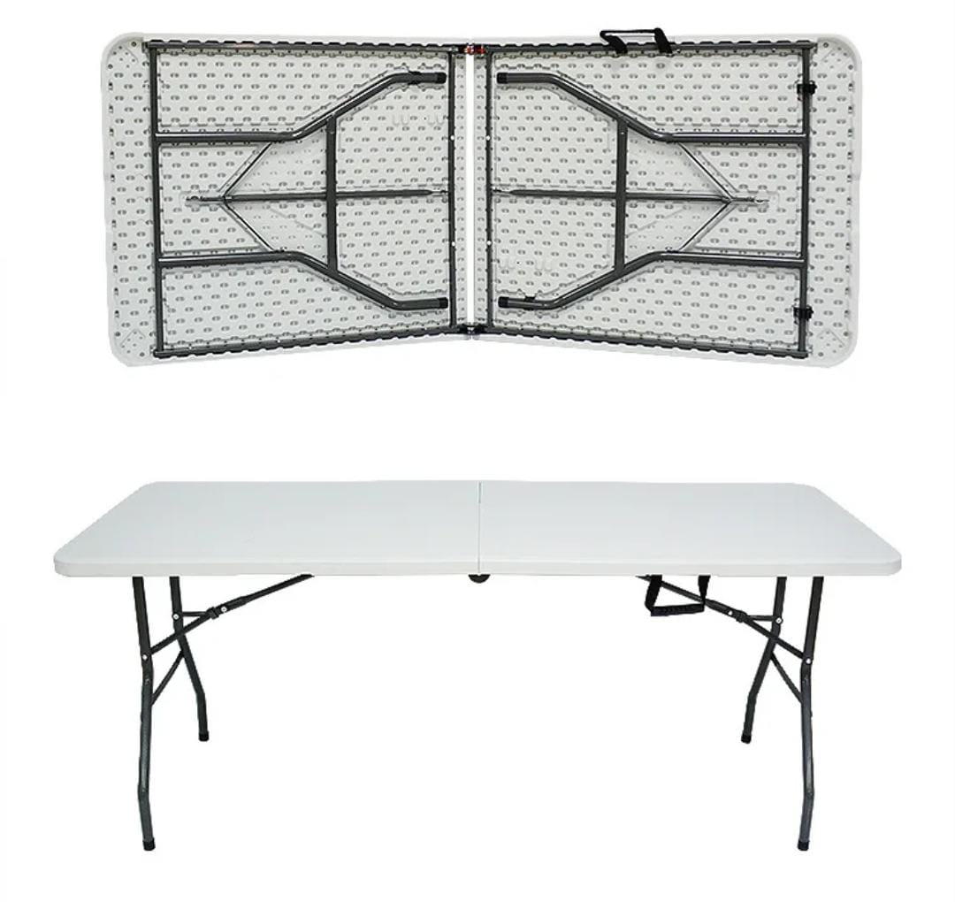 6ft 1.8m folding heavy duty catering outdoor trestle party portable plastic folding table