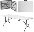 6ft 1.8m folding heavy duty catering outdoor trestle party portable plastic folding table