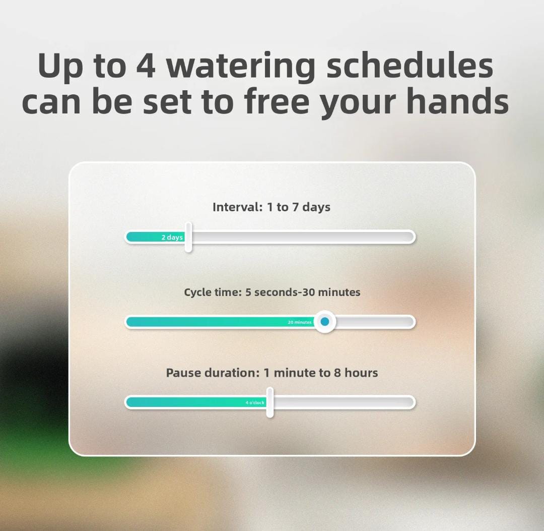 WiFi water timer for indoor plants