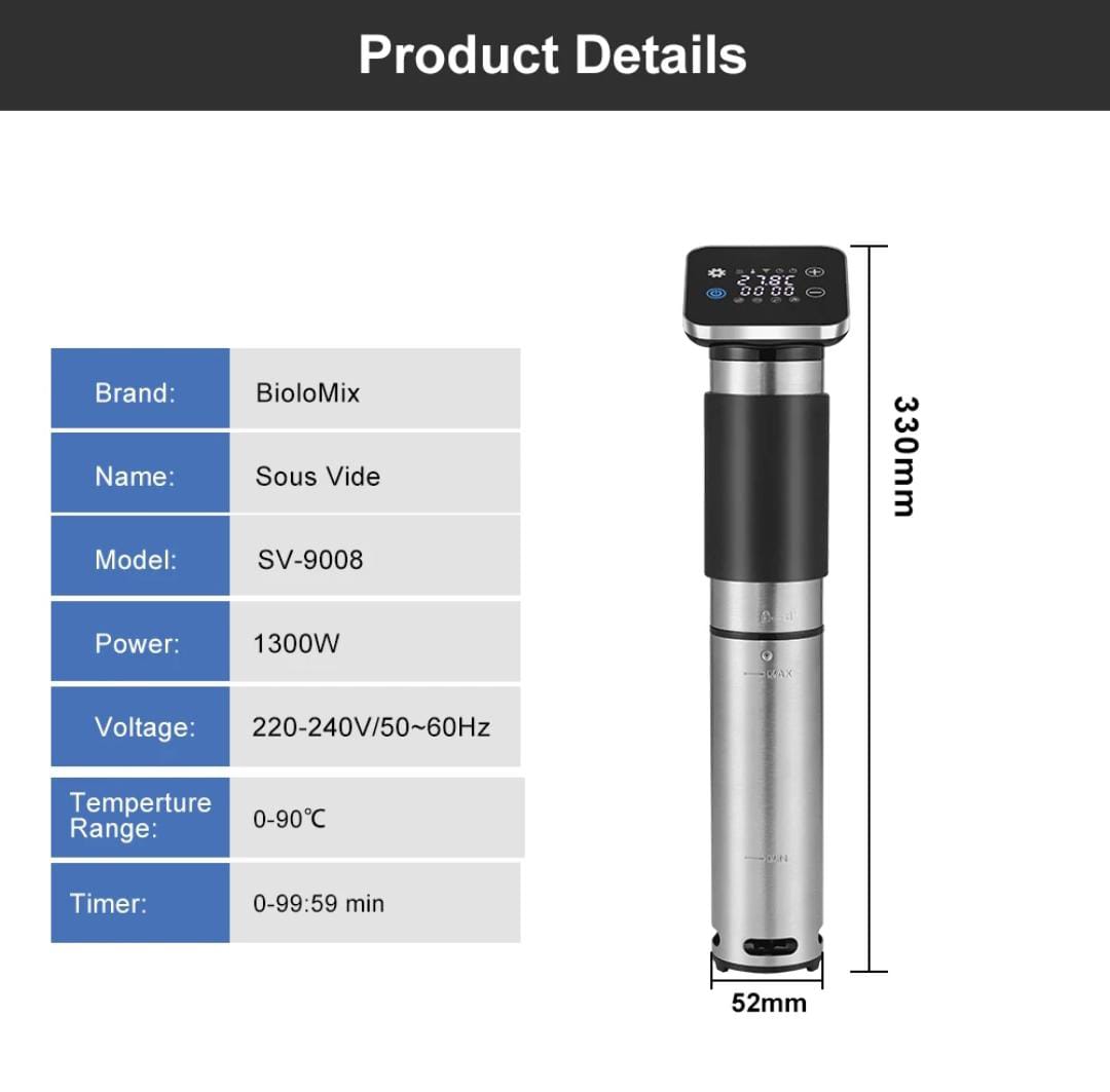 20L SOUS VIDE slow cooker Wi-Fi enabled