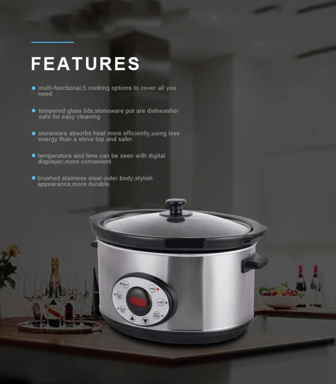 4.5L Slow Cooker Pot