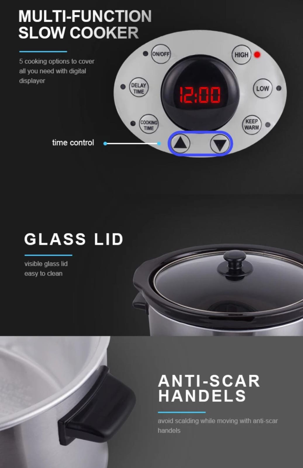 4.5L Slow Cooker Pot